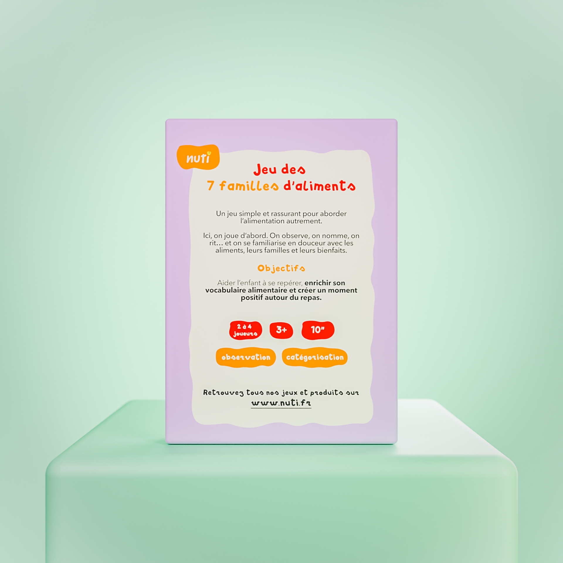 Jeu des 7 familles d'aliments